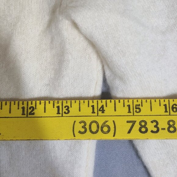 Cashmere by Charter Club sweater women's size S off-white colour 2 ply cashmere - Picture 7 of 9